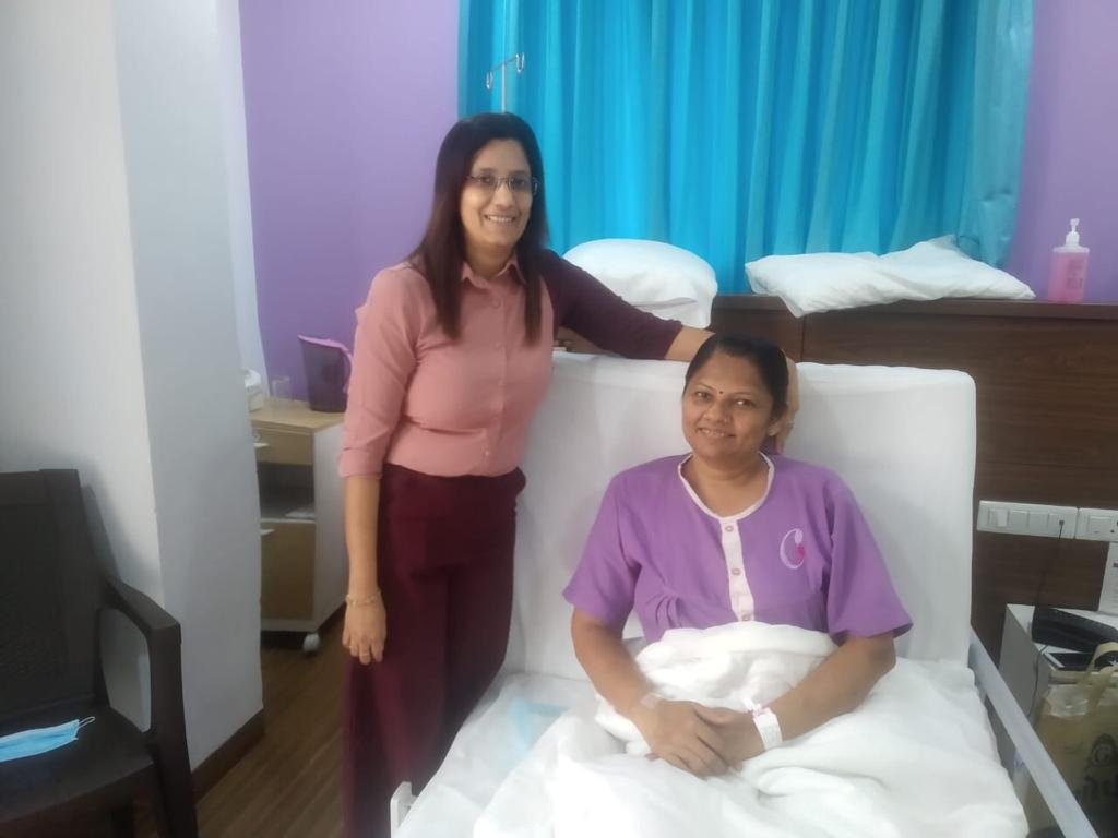dr shweta shah with the patient dr shweta shah with the patient