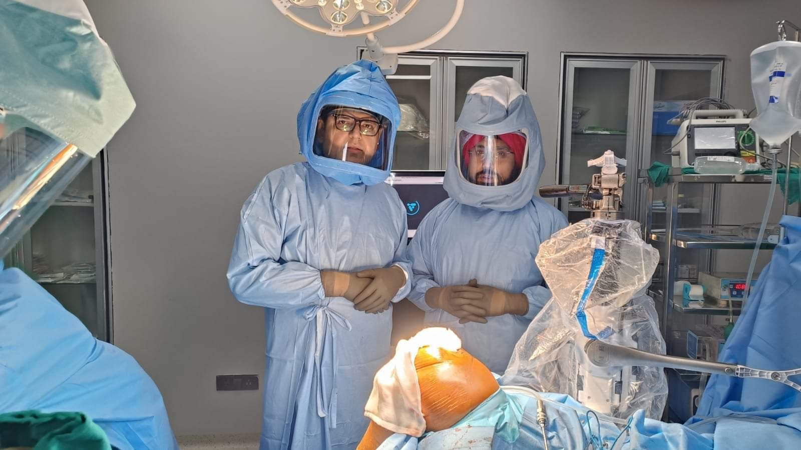 During Robotic surgery During Robotic surgery
