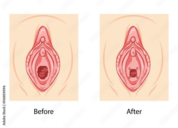 Hymenoplasty surgery before & after