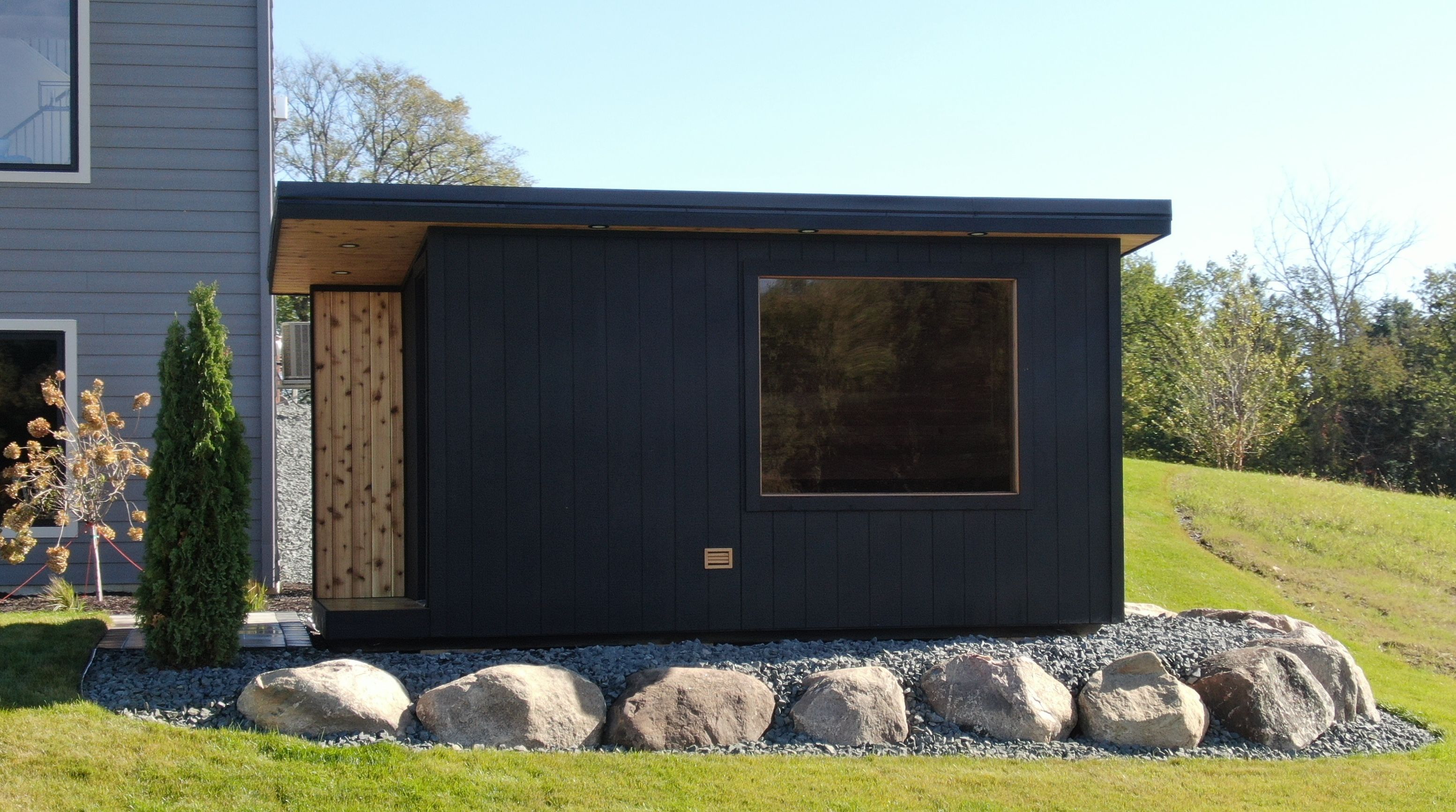 Superior, Northern Steam's largest standard 8x16 outdoor sauna
