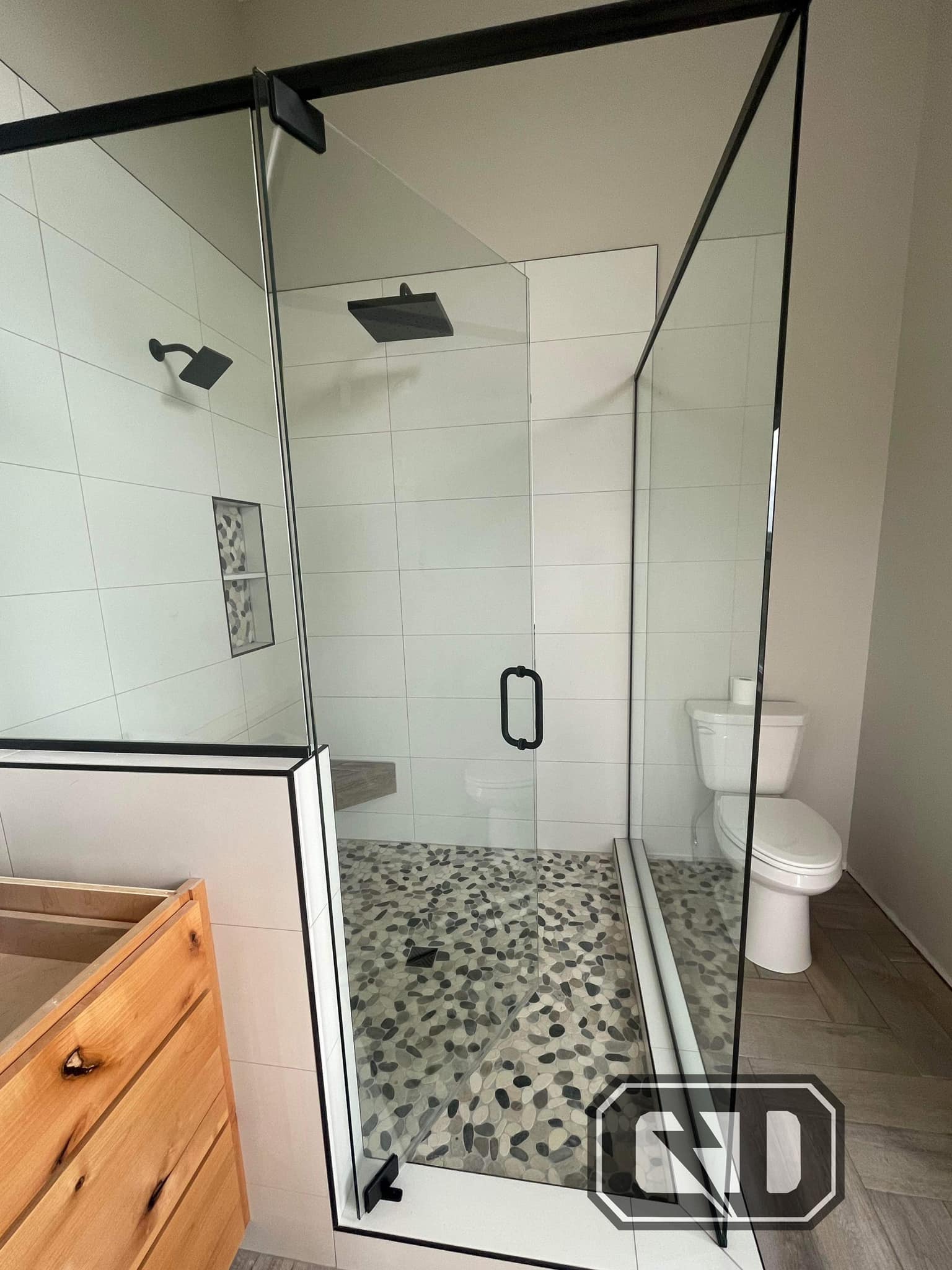 Custom Shower Installation Riverside IA Modern Elegance | Carson Designs