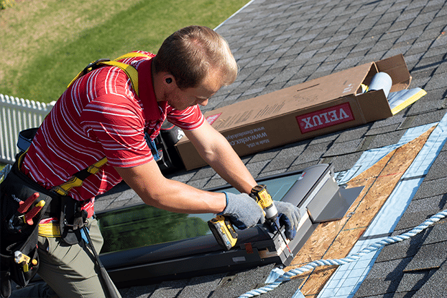 View of Skylight Install & Repair Services | Griffin Roofing