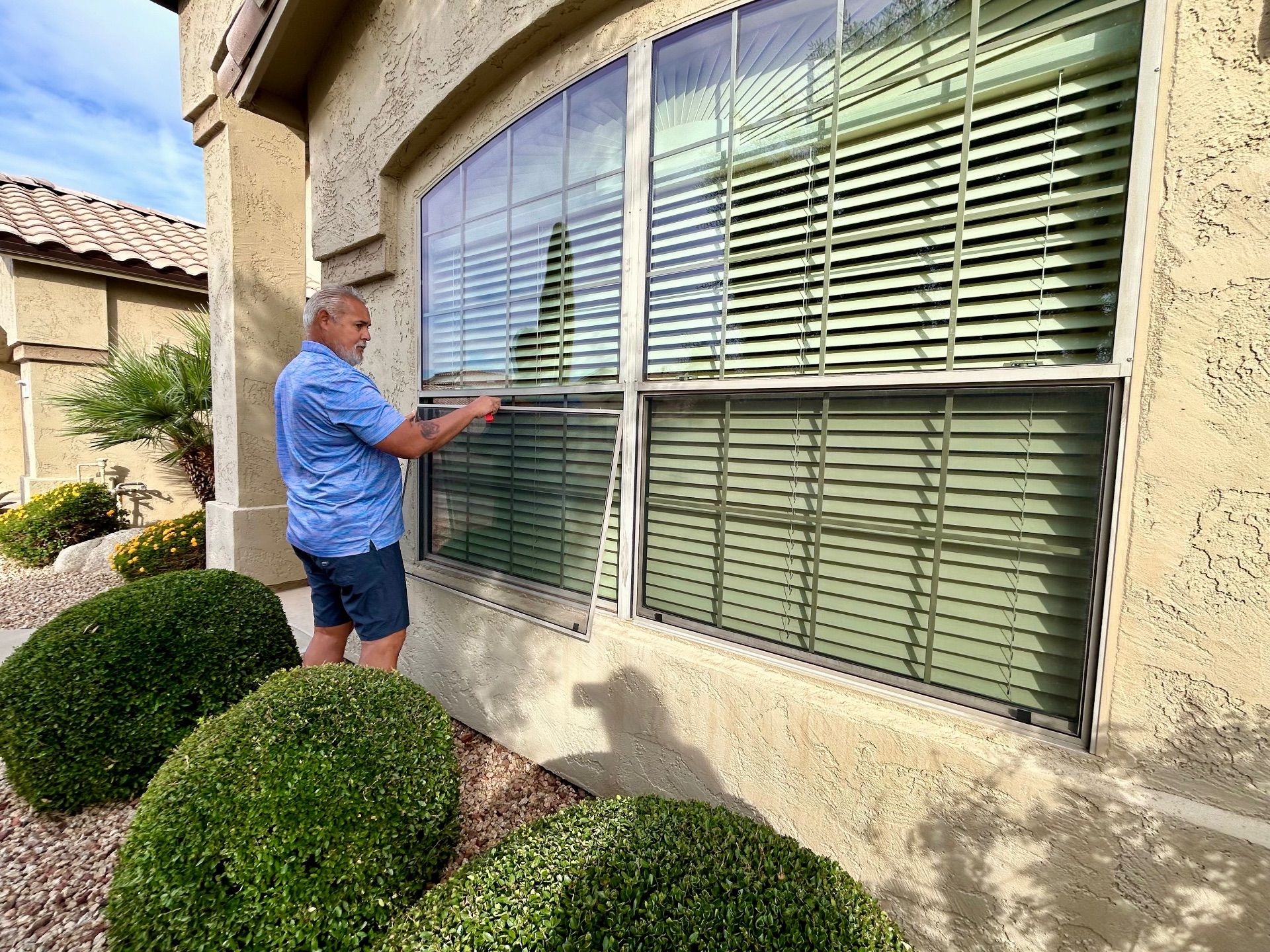 Window Rescreening at Arizona Traditions | Hummingbird Screens, LLC