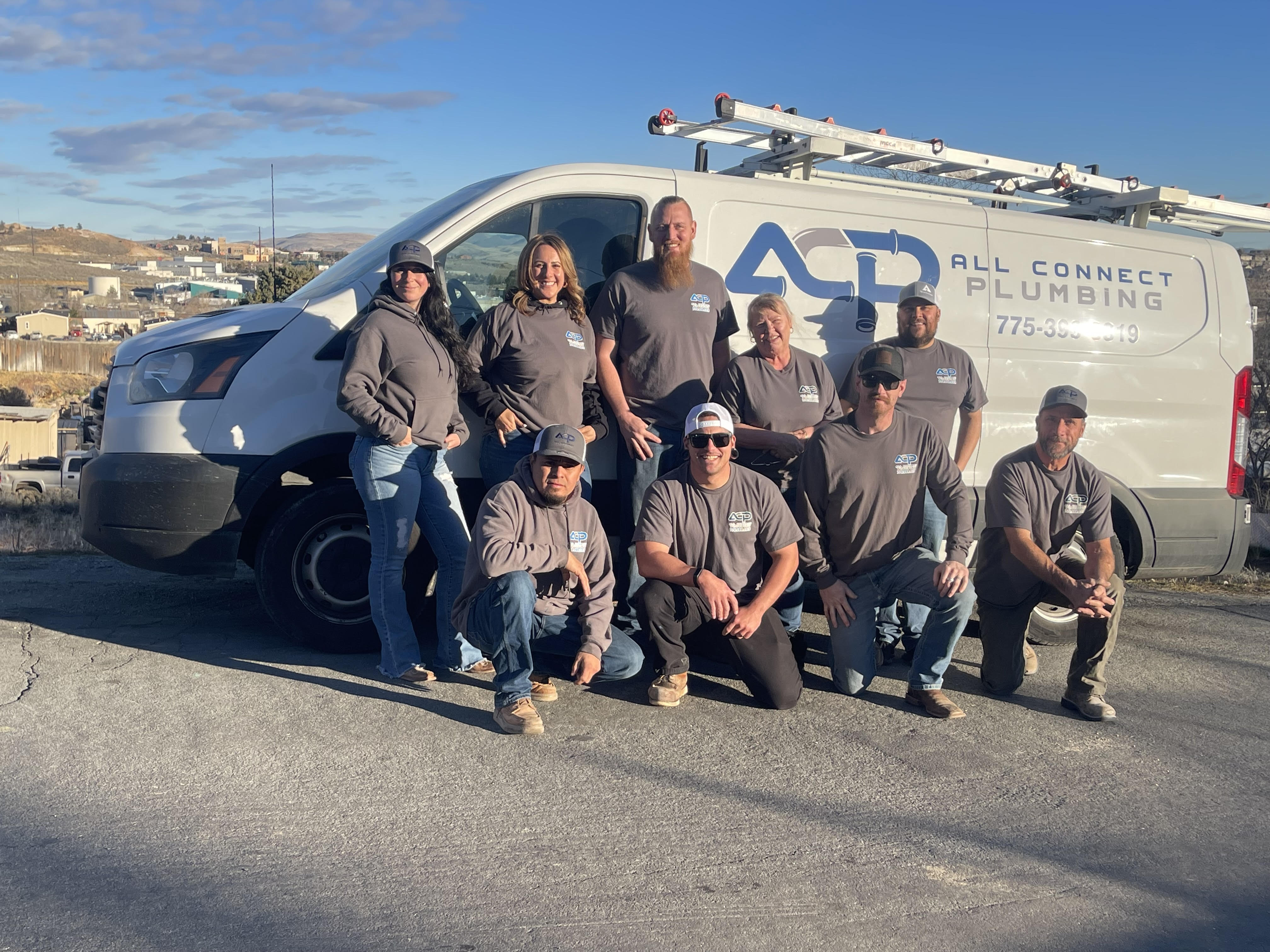 All Connect Plumbing Truck and Dedicated Team