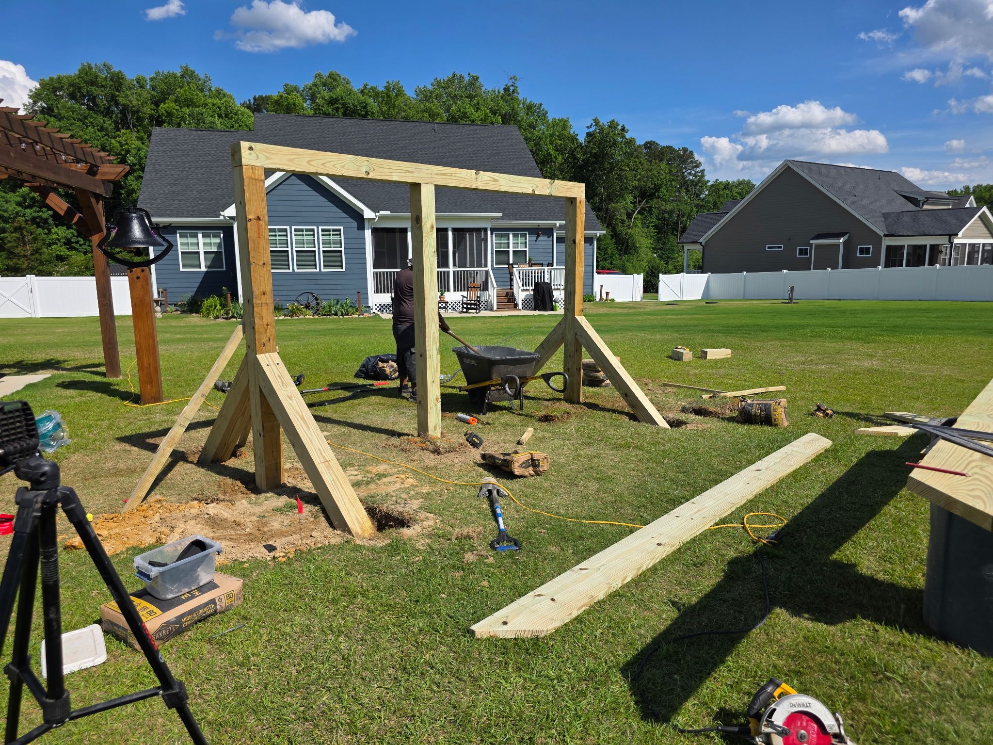 Custom Backyard Swing Set Built to Grow With Your Kids | Construction ...