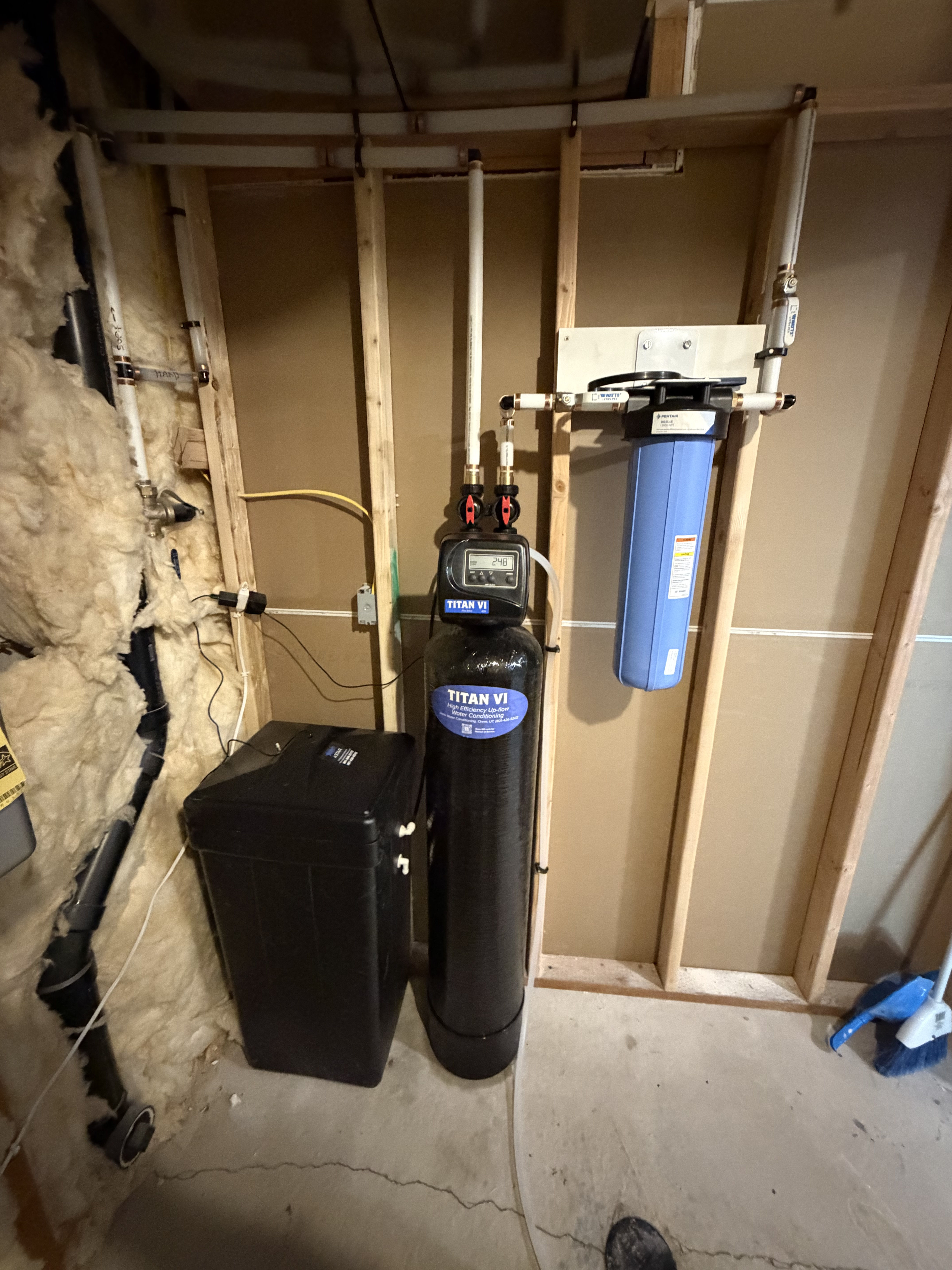 Titan VI Water Softener Install With Sediment Pre-Filter Protection