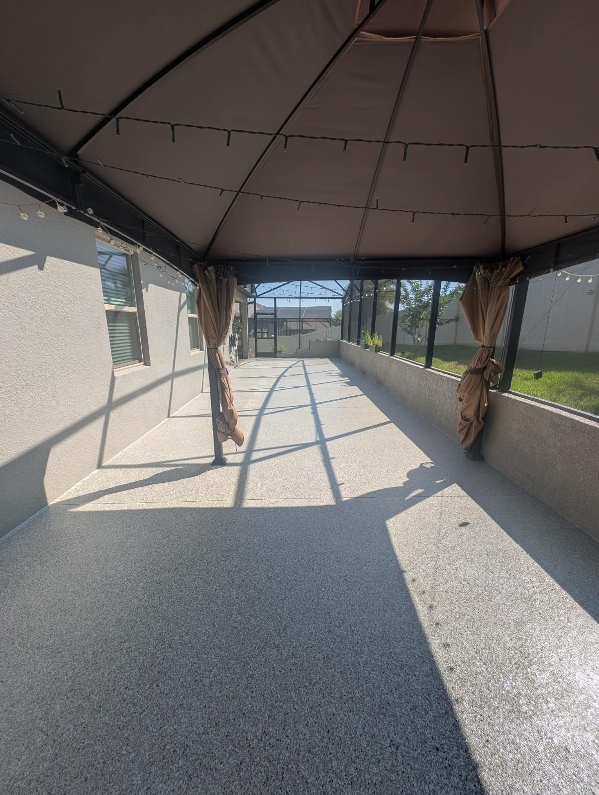 Stunning Polyaspartic Flake Floor Transformation Optimal Floor Coatings