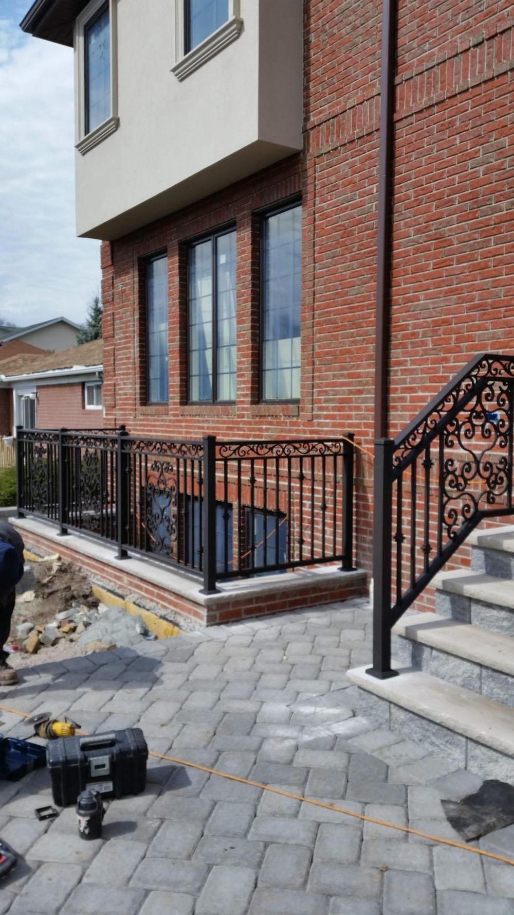 Fancy Build Gated Railing Decorative Aluminum Railings NJ | AK Welding LLC
