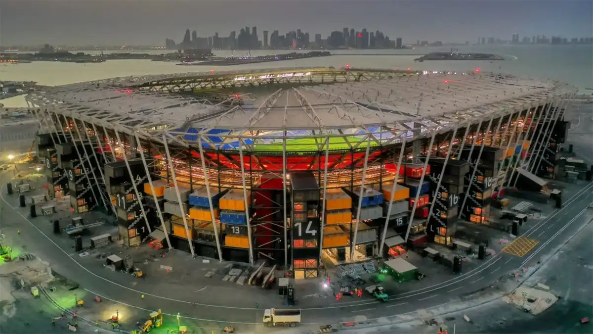 Estádio da Copa do mundo no Catar em 2022.