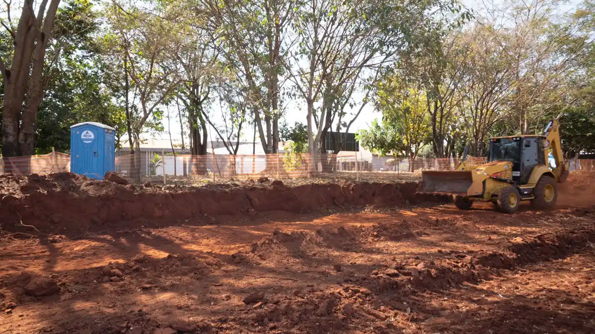 Toalete Portátil da Ativa Locação cumprindo as normas regulamentadoras.