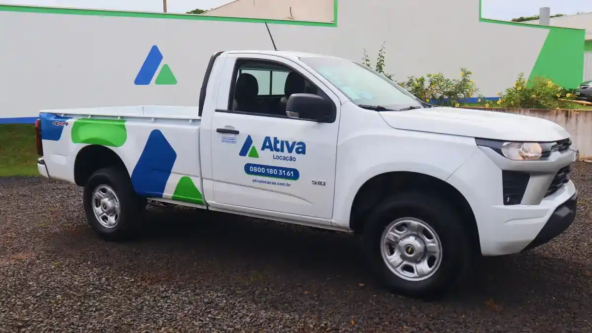 Nova S10 na frota da Ativa Locação. 