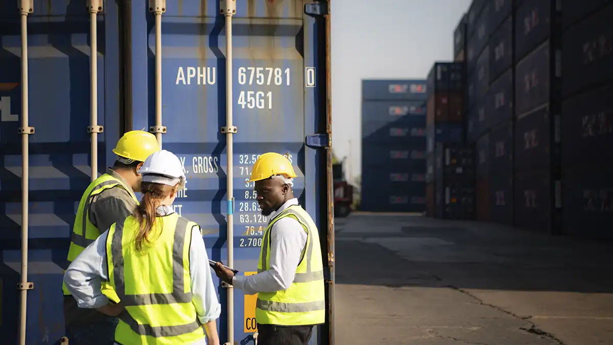 Containers Marítimos são usados para transporte de cargas.