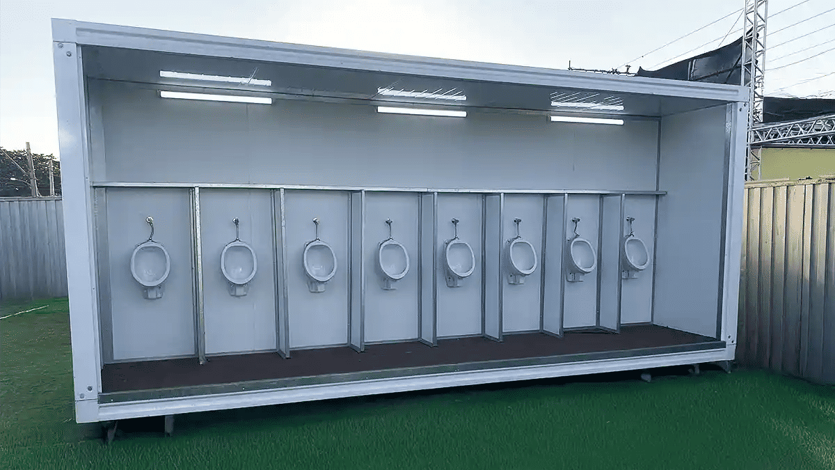 Os Banheiros em Container são práticos e já marcam presença em eventos importantes no Brasil.