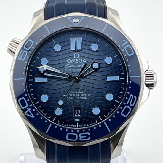 Picture of Omega Seamaster 300M Diver Chronograph with 'Summer Blue' Dial