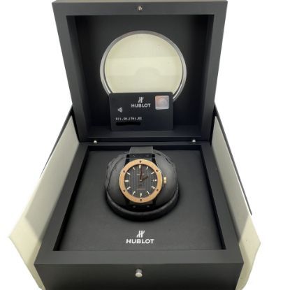 Picture of Hublot Classic Fusion “Ceramic King Gold” with Carbon Dial