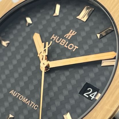 Picture of Hublot Classic Fusion “Ceramic King Gold” with Carbon Dial