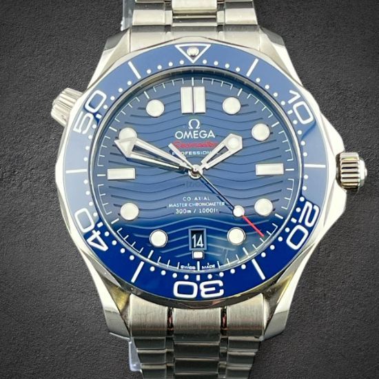 Picture of Omega Seamaster Pro Diver 300M with Blue Wave Dial