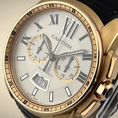 Picture of Cartier Calibre de Cartier Chronograph 18k Rose Gold WGCA0012 / W7100044