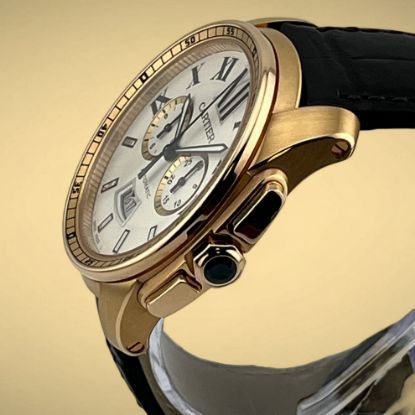 Picture of Cartier Calibre de Cartier Chronograph 18k Rose Gold WGCA0012 / W7100044