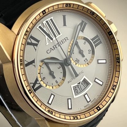 Picture of Cartier Calibre de Cartier Chronograph 18k Rose Gold WGCA0012 / W7100044