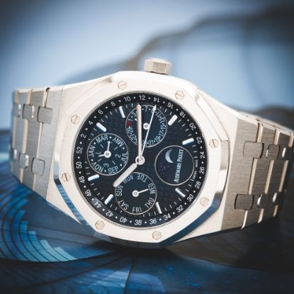 Picture of Audemars Piguet Royal Oak Perpetual Calendar 26574ST Blue Dial