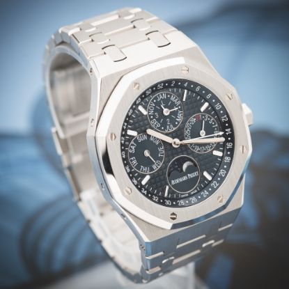 Picture of Audemars Piguet Royal Oak Perpetual Calendar 26574ST Blue Dial