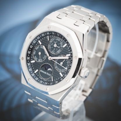 Picture of Audemars Piguet Royal Oak Perpetual Calendar 26574ST Blue Dial