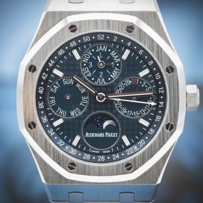 Picture of Audemars Piguet Royal Oak Perpetual Calendar 26574ST Blue Dial