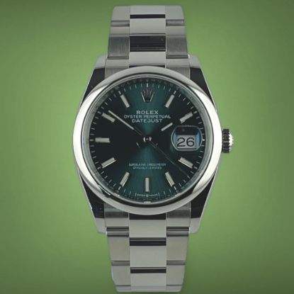 Picture of Rolex Datejust 36 Green Dial Oyster Bracelet 126200