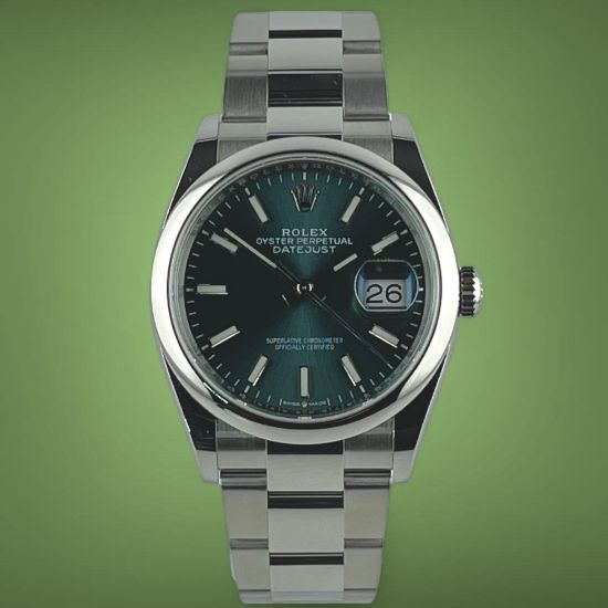 Picture of Rolex Datejust 36 Green Dial Oyster Bracelet 126200