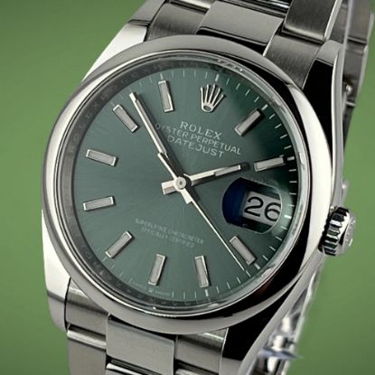 Picture of Rolex Datejust 36 Green Dial Oyster Bracelet 126200