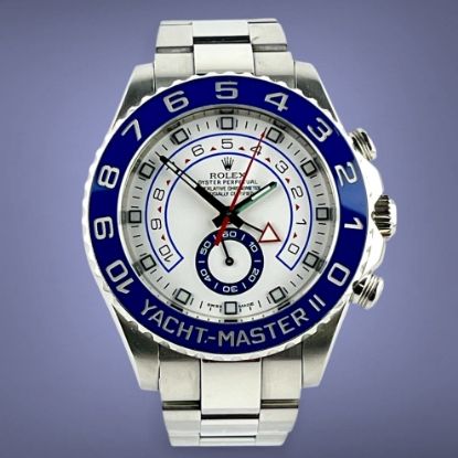 Picture of Rolex Yacht-Master II 116680 White Blue Regatta