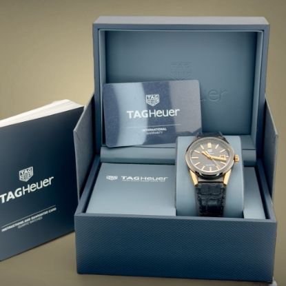 Picture of Tag Heuer Carrera 36mm Black PVD Coated Case with Rose Gold Accents 