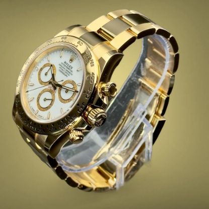 Picture of 18k Gold Rolex Daytona with White Dial 126508