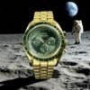 Picture of Omega Speedmaster Moonwatch Green Dial in Sedna Gold