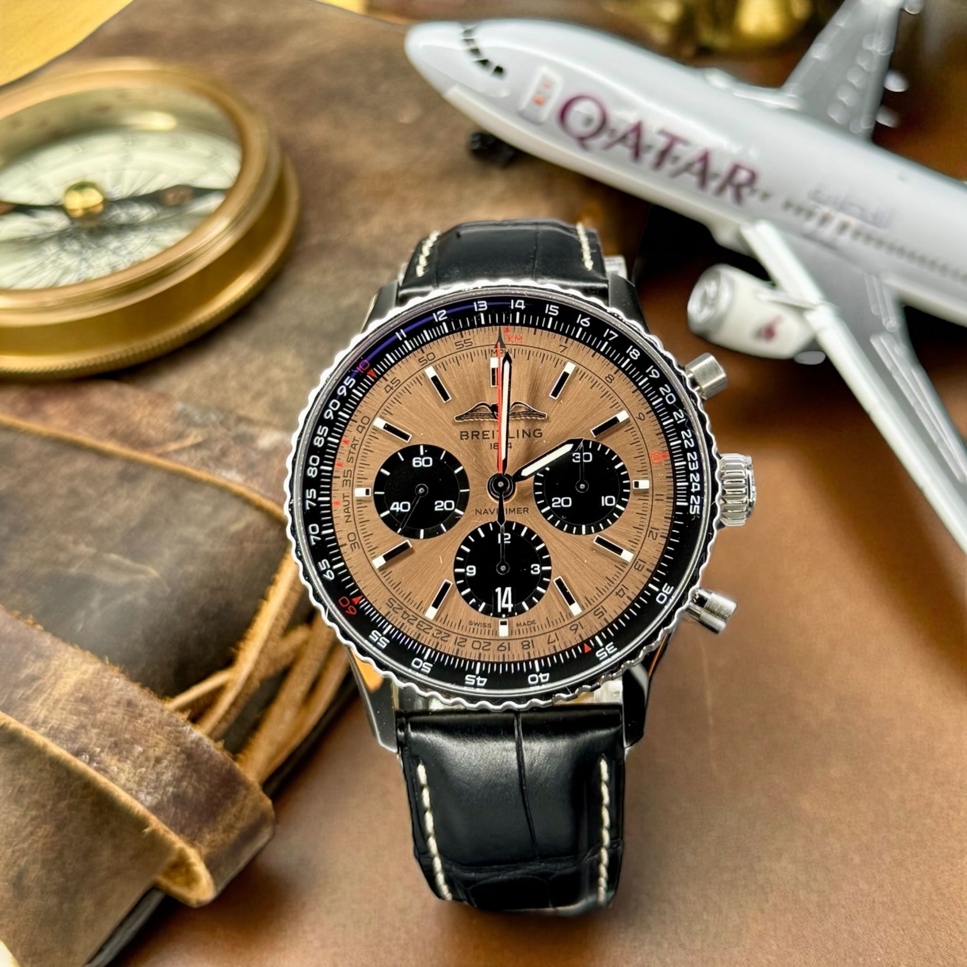 Luxury Watch Den. Breitling Navitimer B01 – Copper Dial