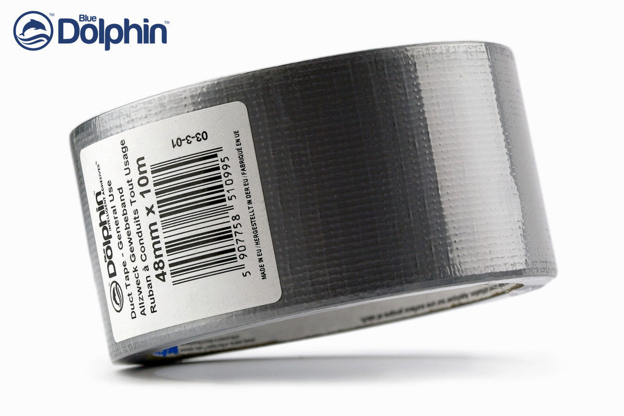 Скотч армированный Blue Dolphin MULTI PURPOSE FM-190 48 мм х 10 м серый для ремонта и герметизации