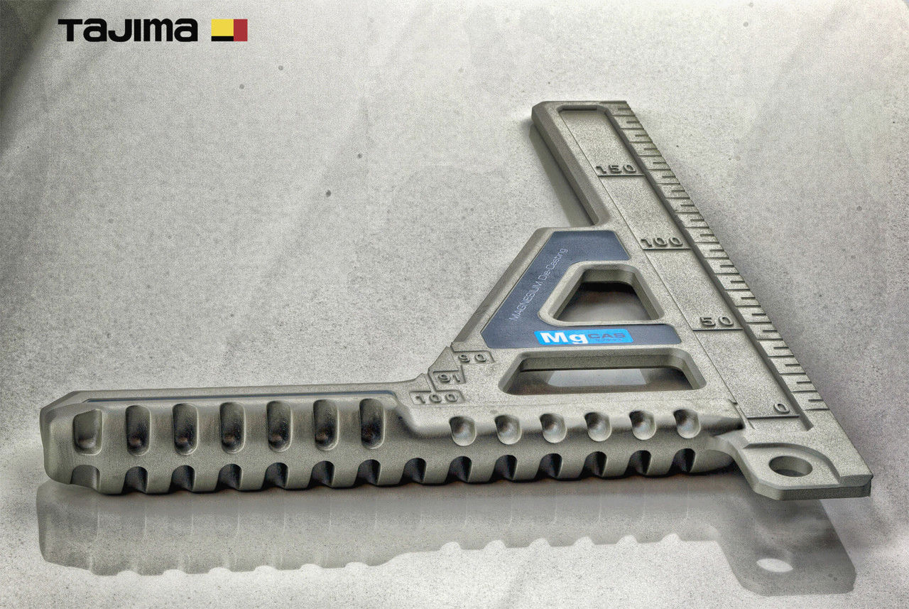 Угольник столярный TAJIMA MOBILE MRG-M90M 252x200 мм из магниевого сплава, 159 г