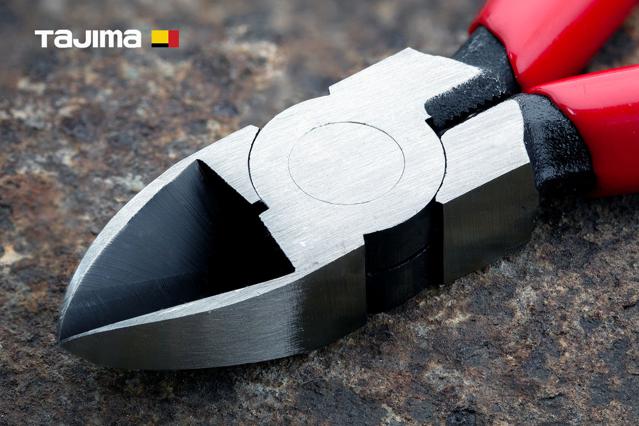 Мини бокорізи TAJIMA 125 мм, хром-ванадієві, з вигнутими губками, для різання проволоки, універсальні