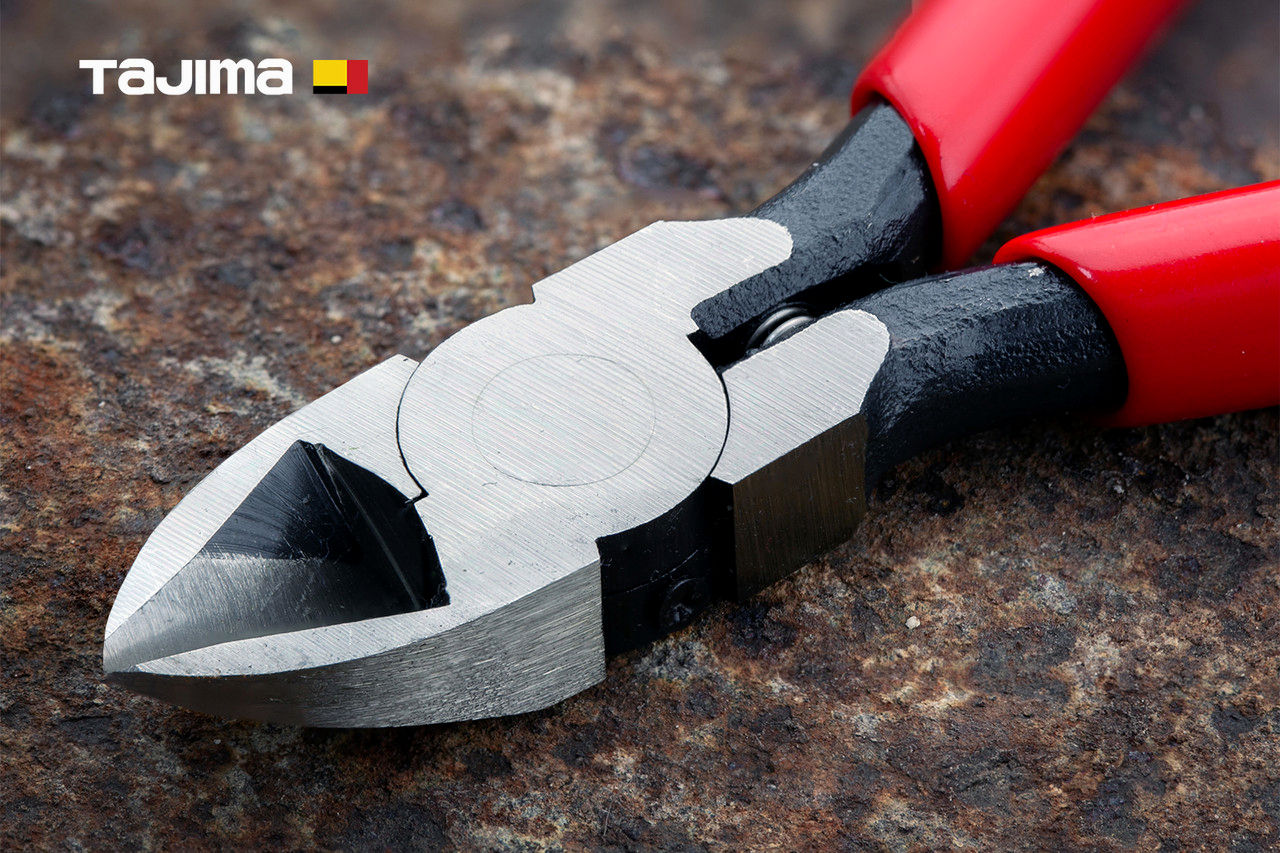 Мини бокорези TAJIMA 125 мм CrV з вигнутими губками та дзеркальною поліровкою для різання проводів