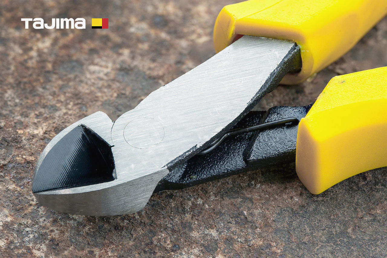 Мини кусачки бокорезы TAJIMA 100 мм CrNi для різки проволоки і пластика, японська якість