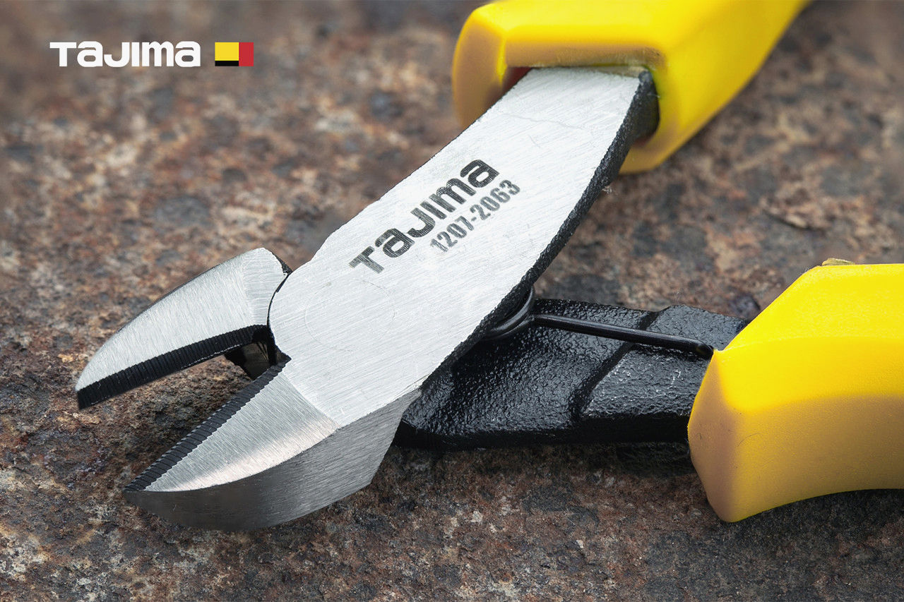 Мини кусачки бокорезы TAJIMA 100 мм CrNi для різки проволоки і пластика, японська якість