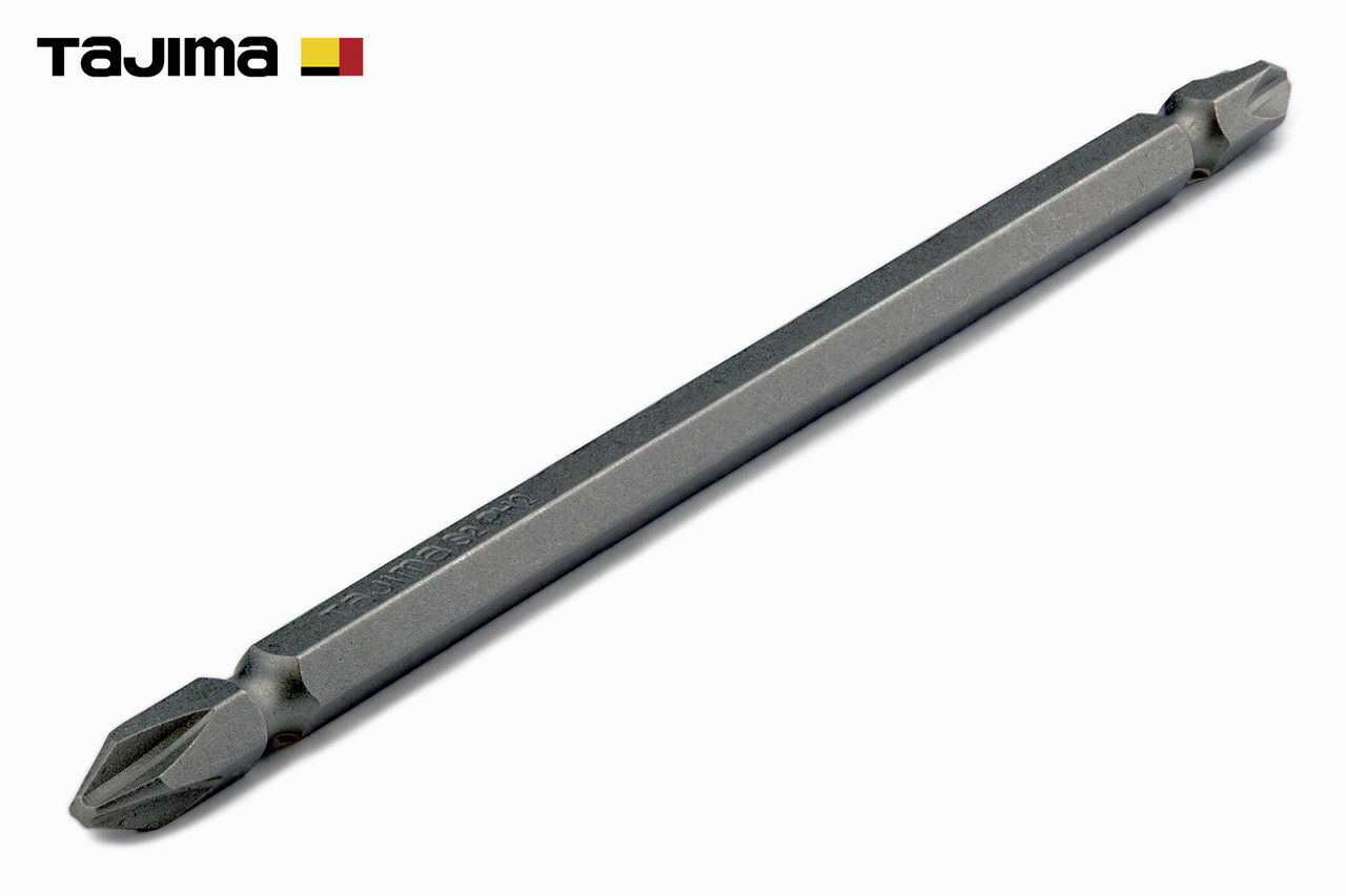 Бита TAJIMA PH2 150 мм двостороння магнітна для шуруповерта, сталь S2, 36 гр.