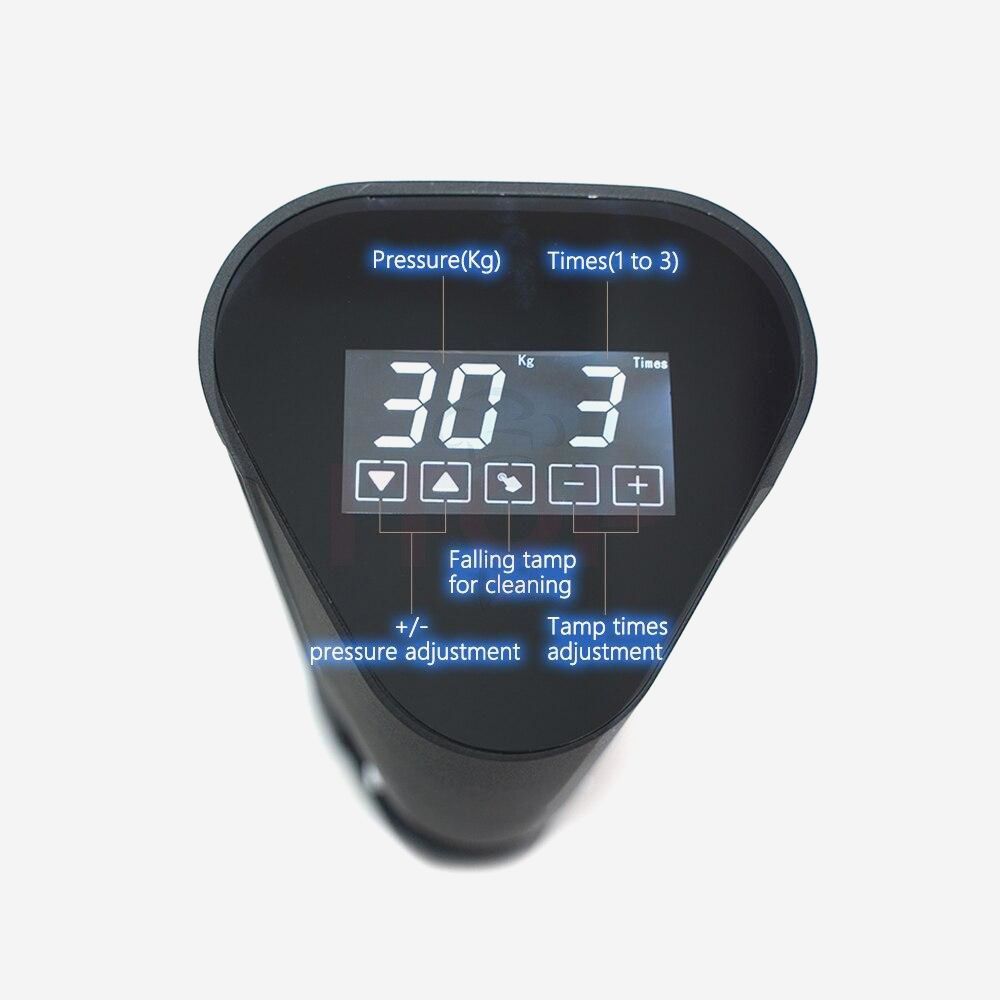 Автоматический темпер Precision 58 мм для кофе с LCD-дисплеем и регулировкой давления 5-30 кг