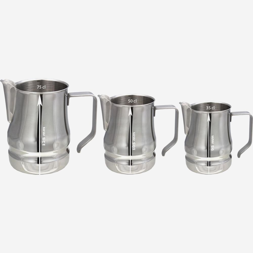 Питчер ILSA Evolution 750 мл, молочник для кофе, нержавеющая сталь, Италия