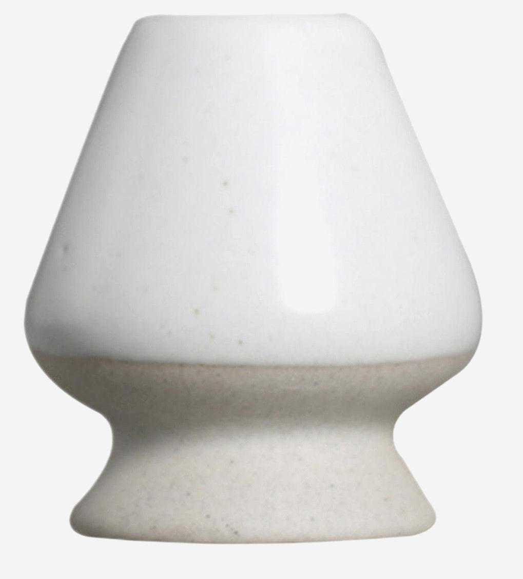 Кусенаоши White Stone подставка под венчик для матчи 7x6.5 см керамика
