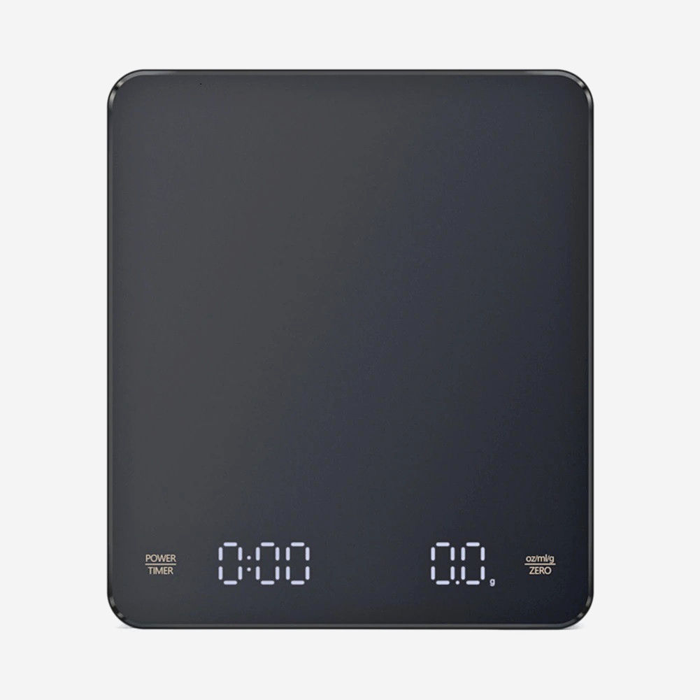 Весы для кофе Black Mirror 15x13 см с таймером, зарядка USB, макс. вес 3 кг