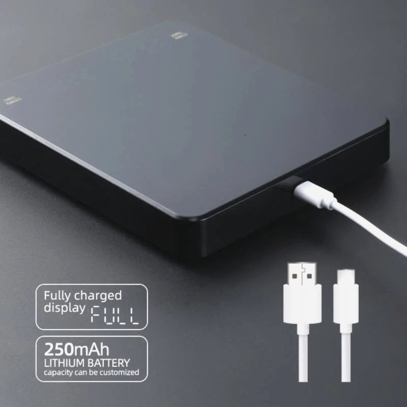Весы для кофе Black Mirror 15x13 см с таймером, зарядка USB, макс. вес 3 кг