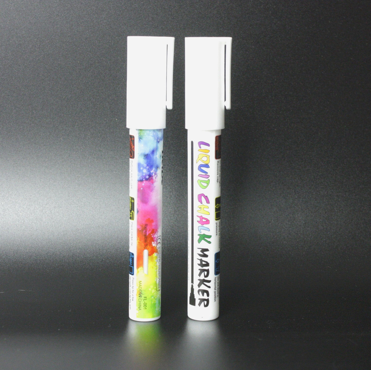 Маркер меловой белый Liquid Chalk Marker Beide для стекла и меловых досок, 1м