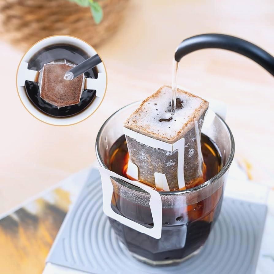 Дрип пакети My Cafe для кави, 50 шт, з целюлози, одноразові, нейтральний смак, для мобільного заварювання